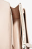 Saint Laurent Blush Croc Embossed Leather 'Sunset' Mini Crossbody Bag