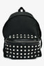 Saint Laurent Black Canvas City Studs Backpack