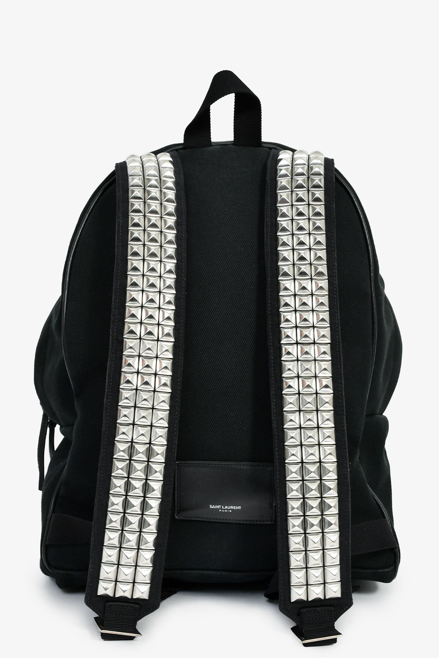 Saint Laurent Black Canvas City Studs Backpack – Mine & Yours