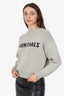Essentials Fear of God Grey Cable Knit Logo Sweater Size S