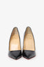 Christian Louboutin Black Patent Leather Hot Chick 100 Heels Size 37
