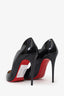 Christian Louboutin Black Patent Leather Hot Chick 100 Heels Size 37