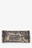 Christian Dior Navy/Beige Toile de Jouy Embroidered Large Book Tote With Initial
