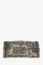 Christian Dior Navy/Beige Toile de Jouy Embroidered Large Book Tote With Initial