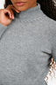 Theory Grey Cashmere Turtleneck Sweater Size S