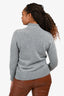 Theory Grey Cashmere Turtleneck Sweater Size S