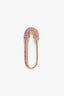 Anita Ko 18k Rose Gold Sapphire Safety Pin Single Earring