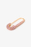 Anita Ko 18k Rose Gold Sapphire Safety Pin Single Earring