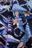 Hermès Black/Cobalt Silk 'Le Sacre des Saisons' Scarf 90