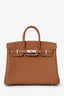 Hermes 2025 Gold Togo Leather Birkin 25 PHW