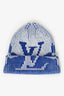 Louis Vuitton Blue/White Knit Monogram Hat