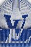 Louis Vuitton Blue/White Knit Monogram Hat