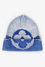 Louis Vuitton Blue/White Knit Monogram Hat