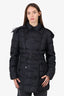 Burberry Brit Black Puffer Coat With Hood Size L