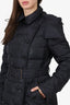 Burberry Brit Black Puffer Coat With Hood Size L