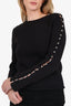 3.1 Phillip Lim Black Studded Knit Sweater Size S