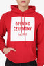 Opening Ceremony Red/White Logo Hoodie Size S Mens