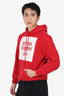Opening Ceremony Red/White Logo Hoodie Size S Mens