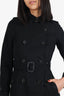 Burberry Black Belted Trench Coat Size 0