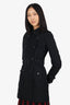 Burberry Black Belted Trench Coat Size 0