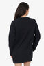 Acne Studios Black Long Sleeve Mini Dress Size S