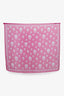 Alexander McQueen Pink Skull Printed Scarf