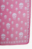 Alexander McQueen Pink Skull Printed Scarf