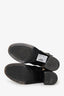 Burberry Black/Check Leather Ankle Boots Size 37.5