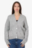 Maje Grey Wool Cardigan Size 1