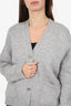 Maje Grey Wool Cardigan Size 1