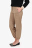 Maje Beige Elastic Hem Pants Size 34