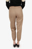 Maje Beige Elastic Hem Pants Size 34