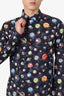 Louis Vuitton Navy Blue Planet Print Button Up Shirt Size M Mens