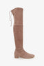 Stuart Weitzman Taupe Suede Over The Knee Boots Size 9