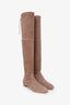 Stuart Weitzman Taupe Suede Over The Knee Boots Size 9