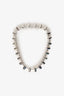 Gucci Silver Tone Spike Choker Necklace