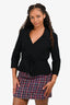 Max Mara Black Wrap Jacket Size 10 US