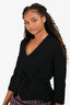Max Mara Black Wrap Jacket Size 10 US