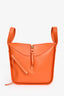 Loewe Orange Leather 'Hammock' Tote with Strap