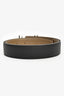 Hermès Black/Brown Leather H 'Au Carre' Buckle Belt Size 85