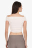 Off-White Ruched Crop Top Size 36