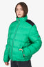 Prada Green/Black Nylon Down Puffer Jackets Size 48