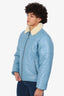 Supreme x Schott NYC Blue Leather/Shearling Jacket Size S