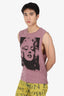 Dries Van Noten Purple Marilyn Monroe Sleeveless T-Shirt Size S Mens