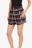 Prada Black/Pink Lipstick Print Shorts Size 38