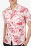 Gucci X Disney Cream/Red Dragon Printed Shirt Sleeve Shirt Size 44 Mens