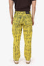 Supreme Yellow Printed Jeans Size 30 Mens
