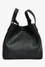 Christian Dior Black Grained Calfskin Bucket Bag with Strap