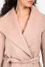 Mackage Pink Wool Belted Short Coat Size S