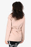 Mackage Pink Wool Belted Short Coat Size S